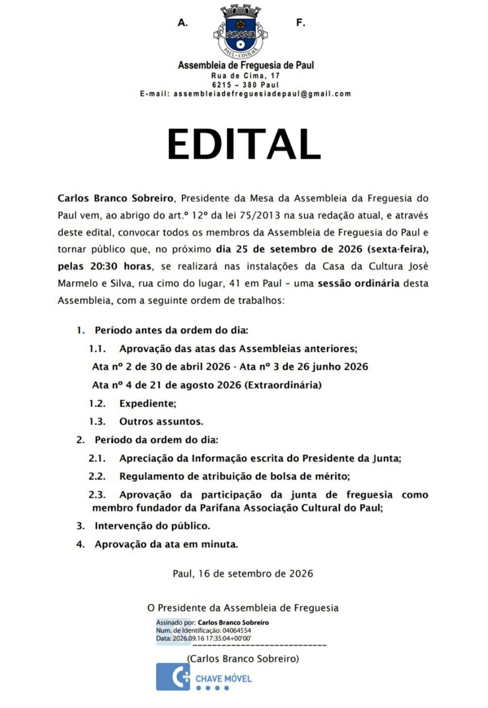 Assembleia de Freguesia